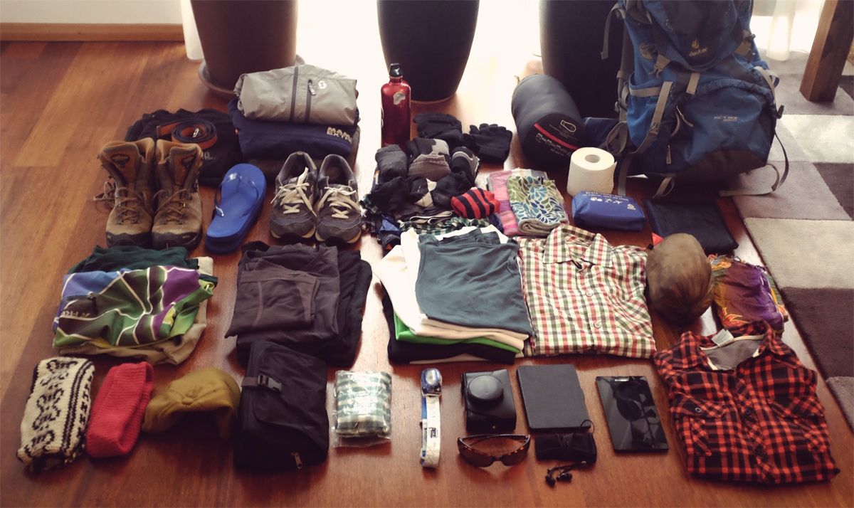 Videonauts 2016 Sabbatical Packliste Asien und Trekking