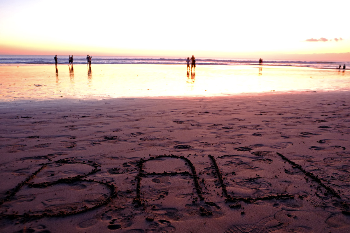 Videonauts Bali Kuta Beach sunset